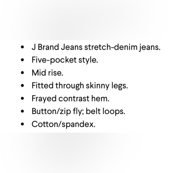 J. BRAND SILVER FOX RELEASED RAW HEM RIPPED KNEE ANKLE SKINNY JEANS 24 - Picture 8 of 14